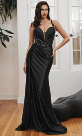 Sash Detailed Prom Dress
